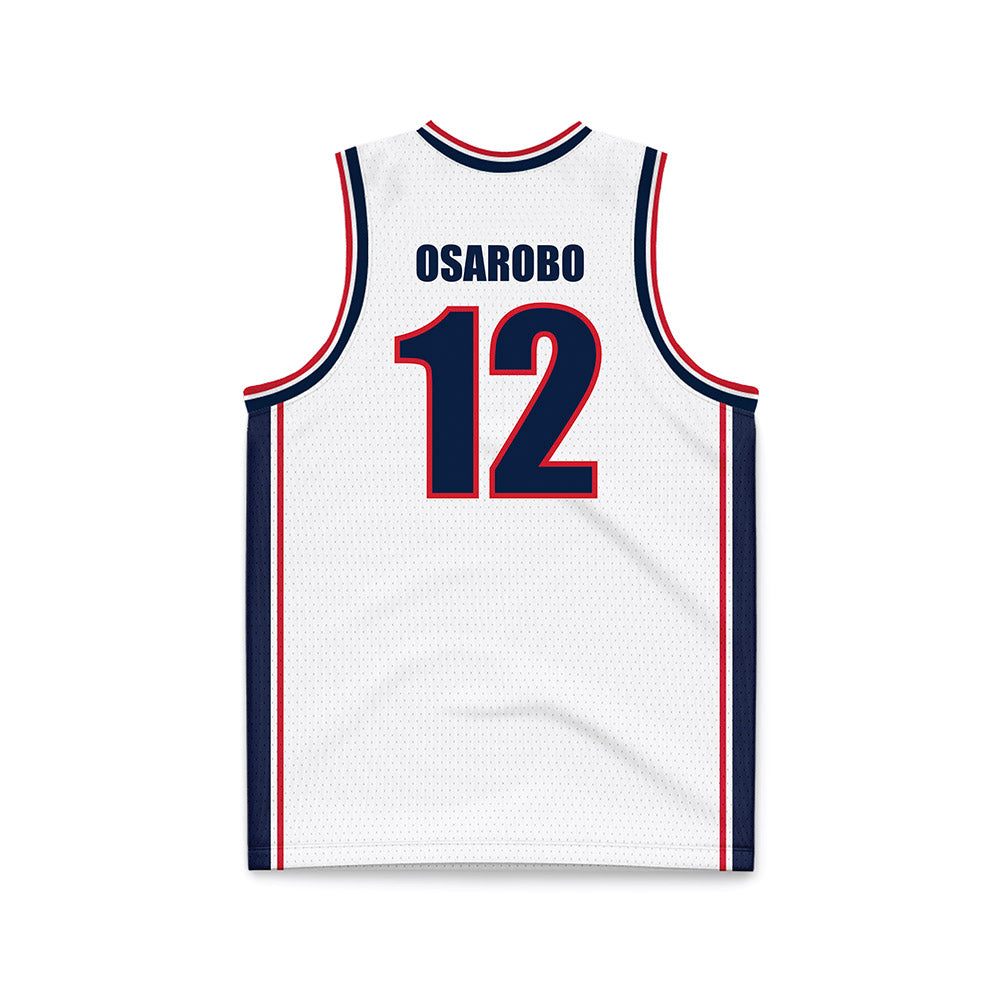 Gonzaga - NCAA Women's Basketball : Christabel Osarobo - White Basketball Jersey-1