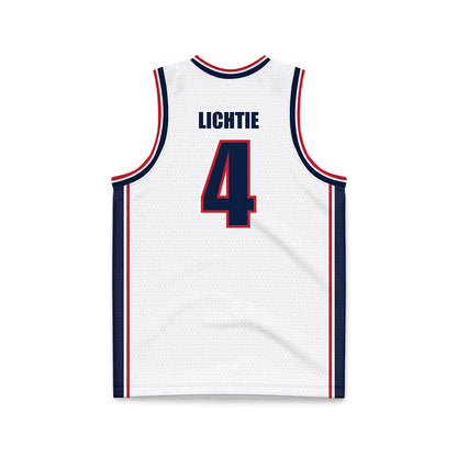 Gonzaga - NCAA Women's Basketball : Sierra Lichtie - White Basketball Jersey-1