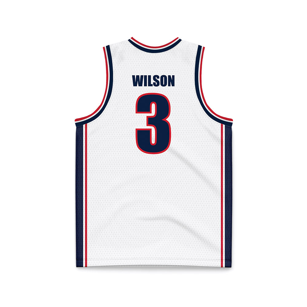 Gonzaga - NCAA Women's Basketball : Julia Wilson - White Basketball Jersey-1