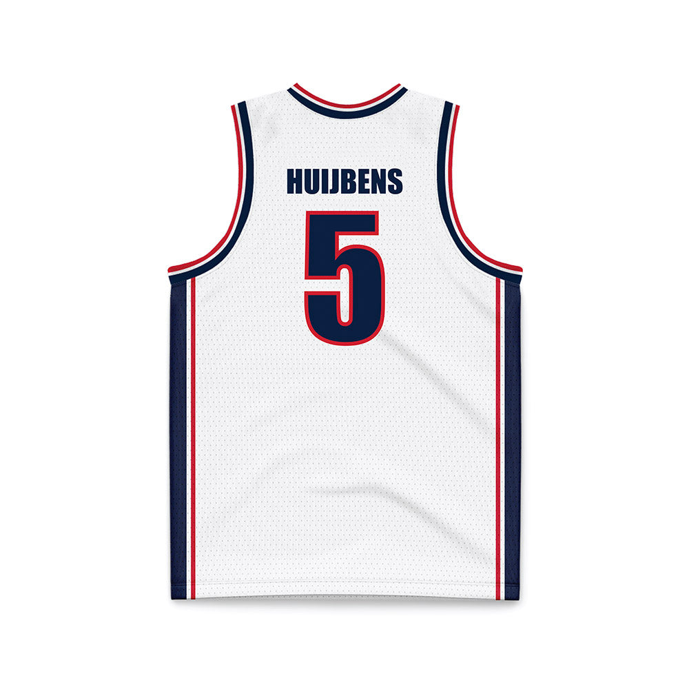 Gonzaga - NCAA Women's Basketball : Maud Huijbens - White Basketball Jersey