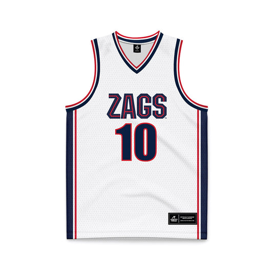 Gonzaga - NCAA Women's Basketball : Tayla Dalton - White Basketball Jersey