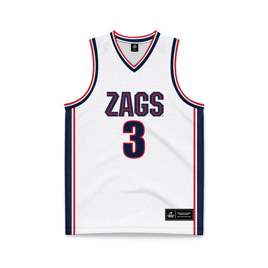 Gonzaga - NCAA Women's Basketball : Julia Wilson - White Basketball Jersey-0