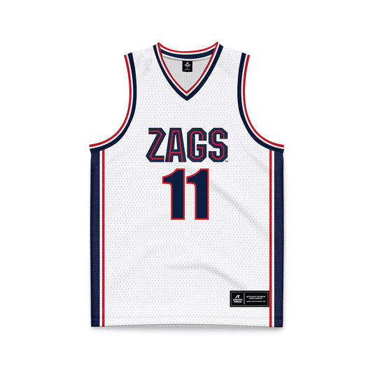 Gonzaga - NCAA Women's Basketball : Allie Turner - White Basketball Jersey