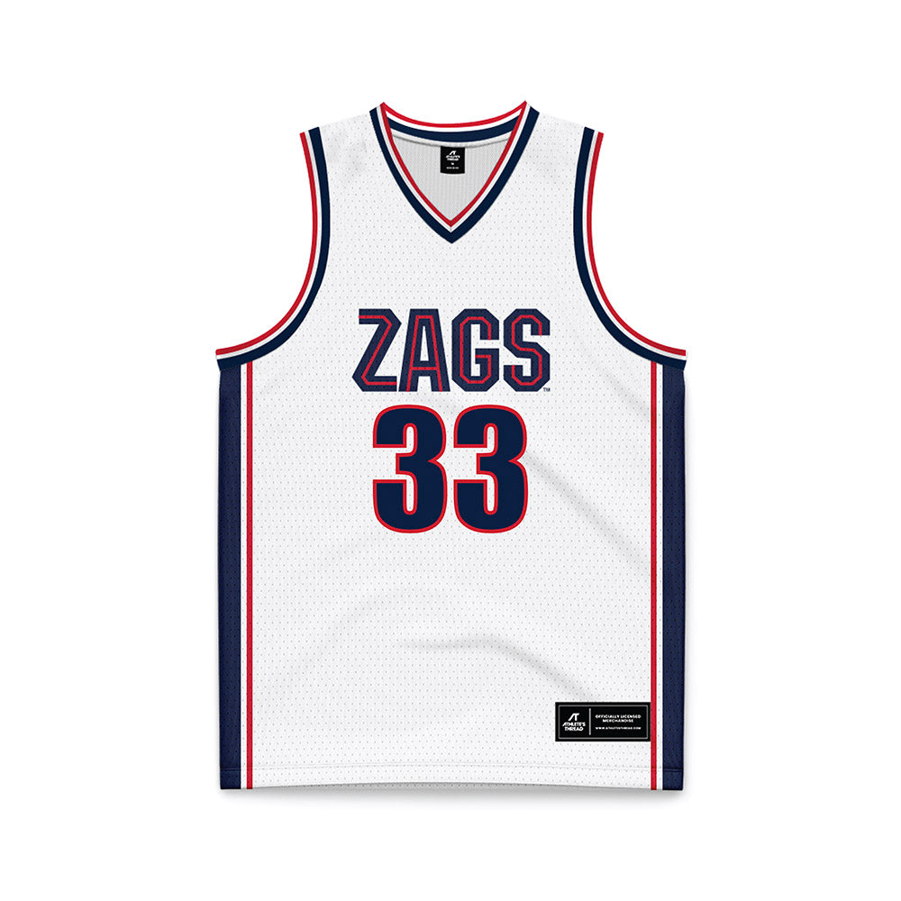 Gonzaga - NCAA Women's Basketball : Lauren Whittaker - White Basketball Jersey