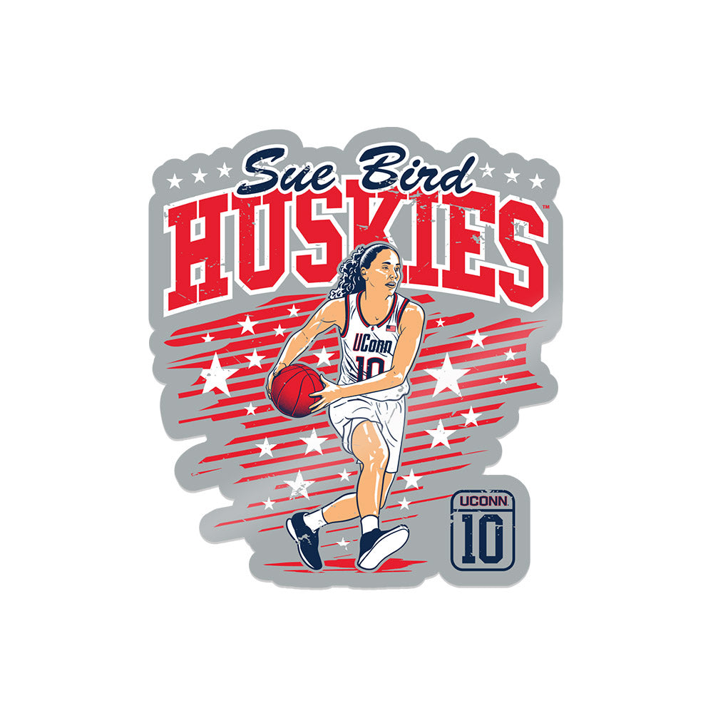 UConn - Women's Basketball Legends : Sue Bird - Individual Caricature Sticker-0