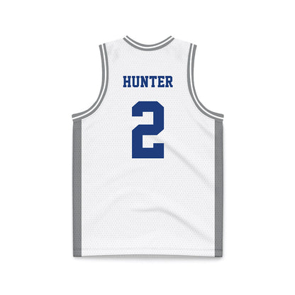 Memphis - NCAA Women's Basketball : Jordan Hunter - White Fashion Basketball Jersey-1