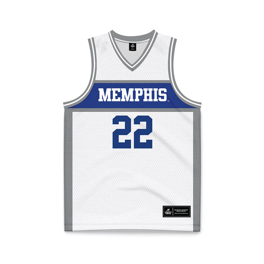 Memphis - NCAA Women's Basketball : Brooklynn Charlo - White Fashion Basketball Jersey-0