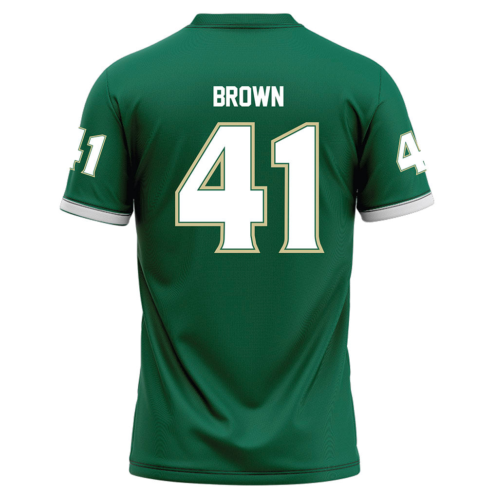 USF - NCAA Football : George Brown - Green Football Jersey