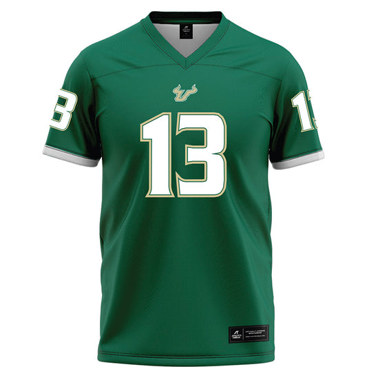 USF - NCAA Football : Locklan Hewlett - Green Football Jersey-0