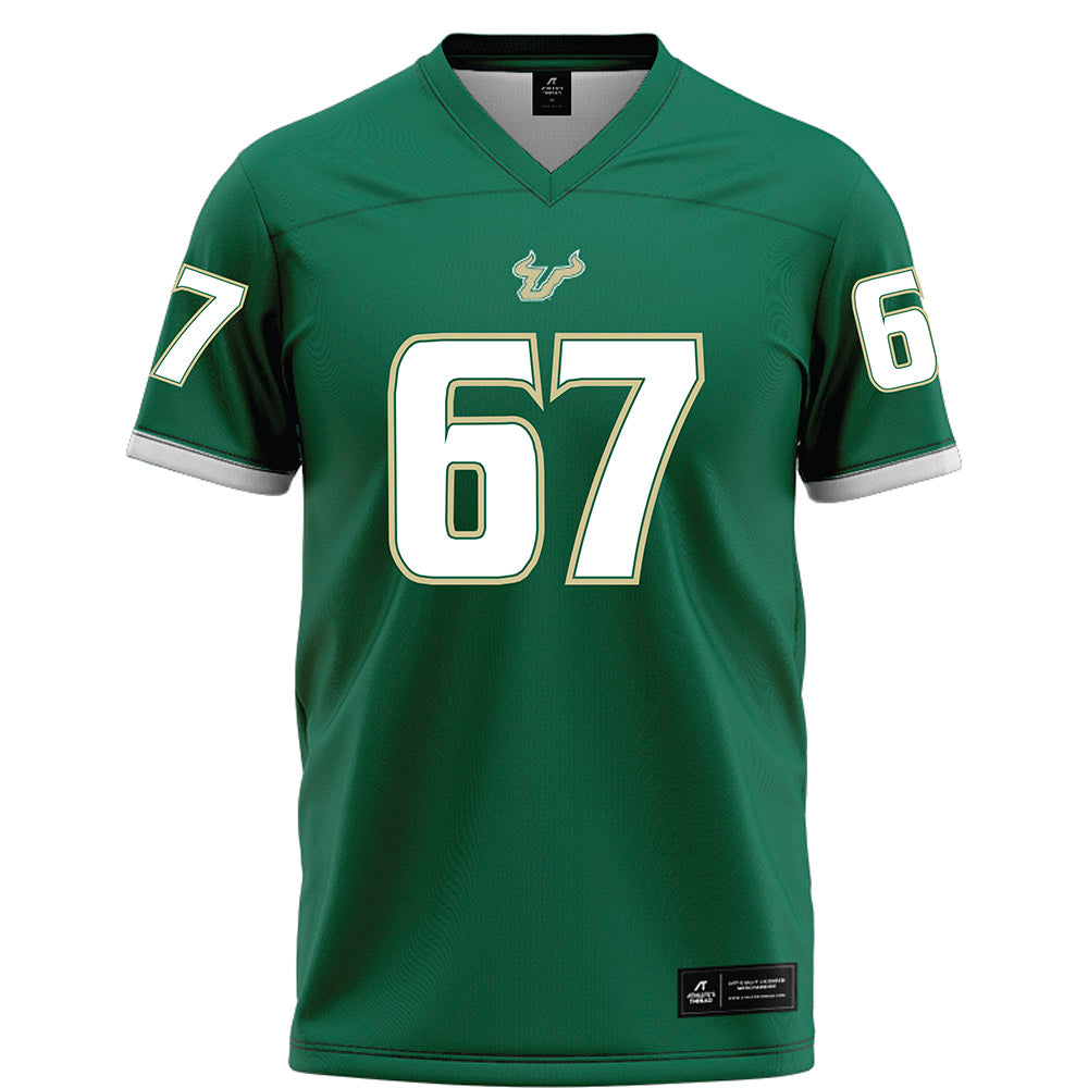 USF - NCAA Football : Thomas Shrader - Green Football Jersey-0