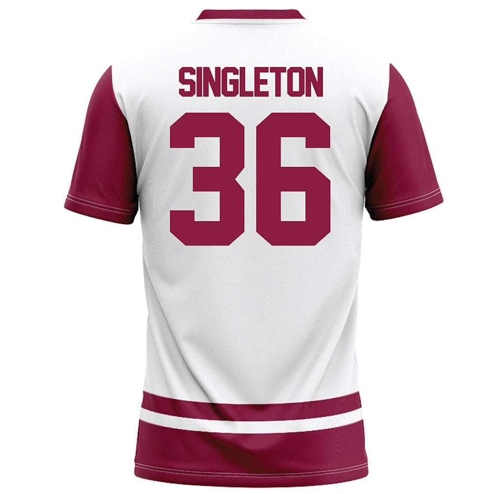 NMSU - NCAA Football : Ethan Singleton - White Football Jersey-1