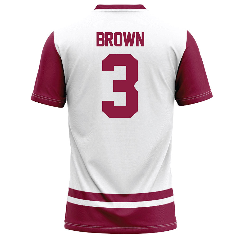 NMSU - NCAA Football : Shawn Brown - White Football Jersey-1