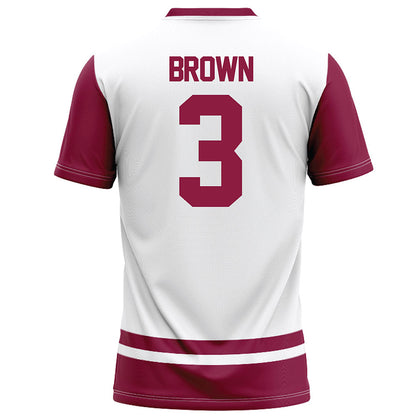 NMSU - NCAA Football : Shawn Brown - White Football Jersey-1