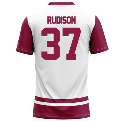 NMSU - NCAA Football : Isaiah Rudison - White Football Jersey-1