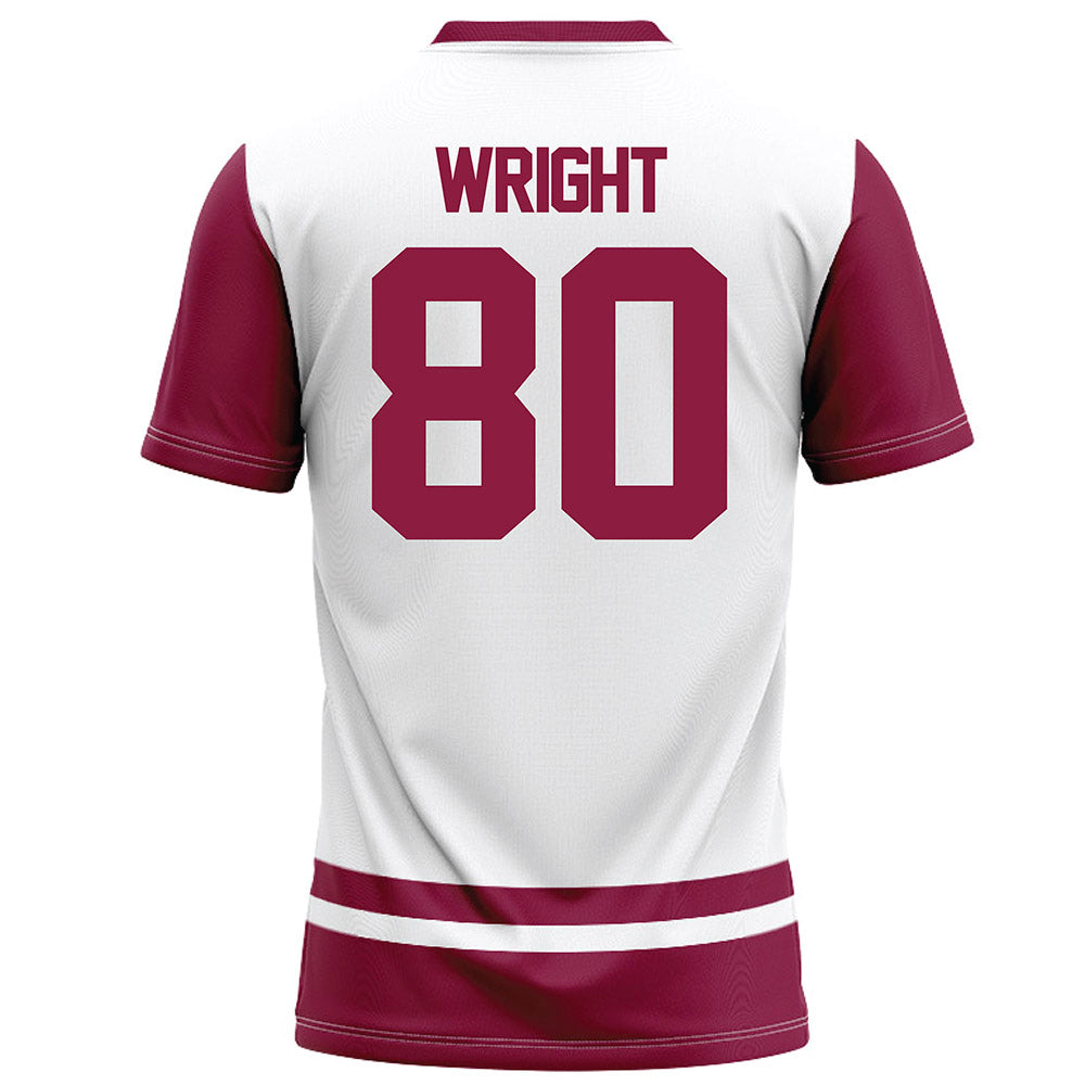 NMSU - NCAA Football : Izeyah Wright - White Football Jersey-1