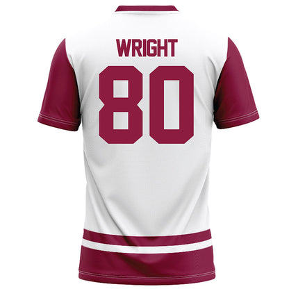 NMSU - NCAA Football : Izeyah Wright - White Football Jersey-1