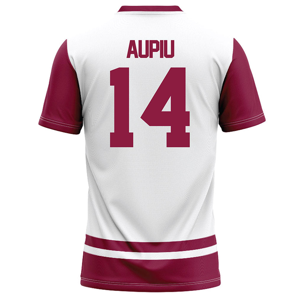 NMSU - NCAA Football : Sone Aupiu - White Football Jersey