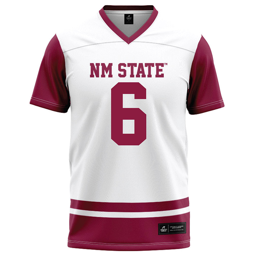 NMSU - NCAA Football : Jamall Thompson - White Football Jersey-0