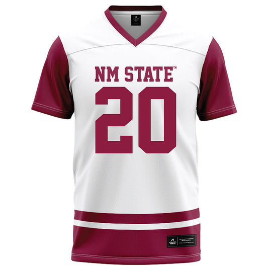 NMSU - NCAA Football : Dj Cloyd - White Football Jersey-0