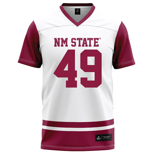 NMSU - NCAA Football : Noah Armijo - White Football Jersey