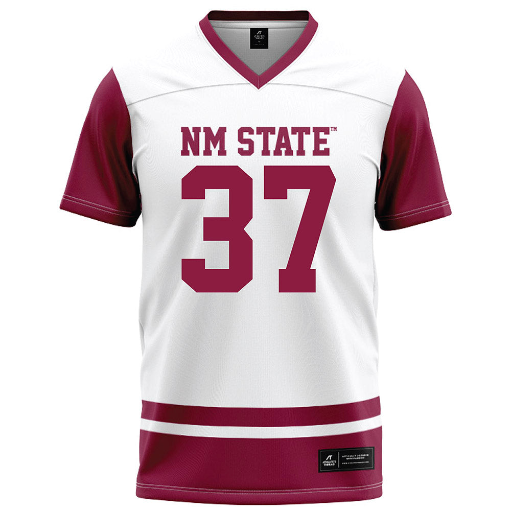 NMSU - NCAA Football : Isaiah Rudison - White Football Jersey-0