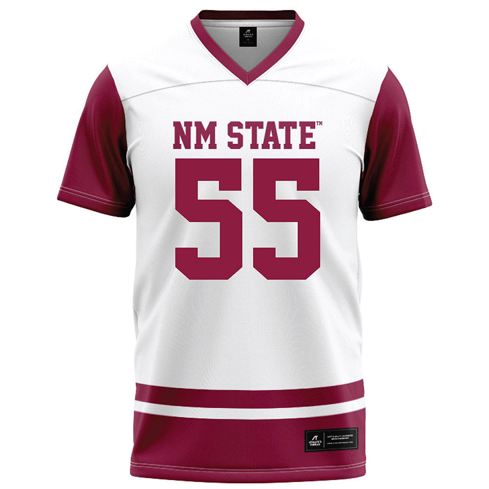 NMSU - NCAA Football : Shamarr Jackson - White Football Jersey