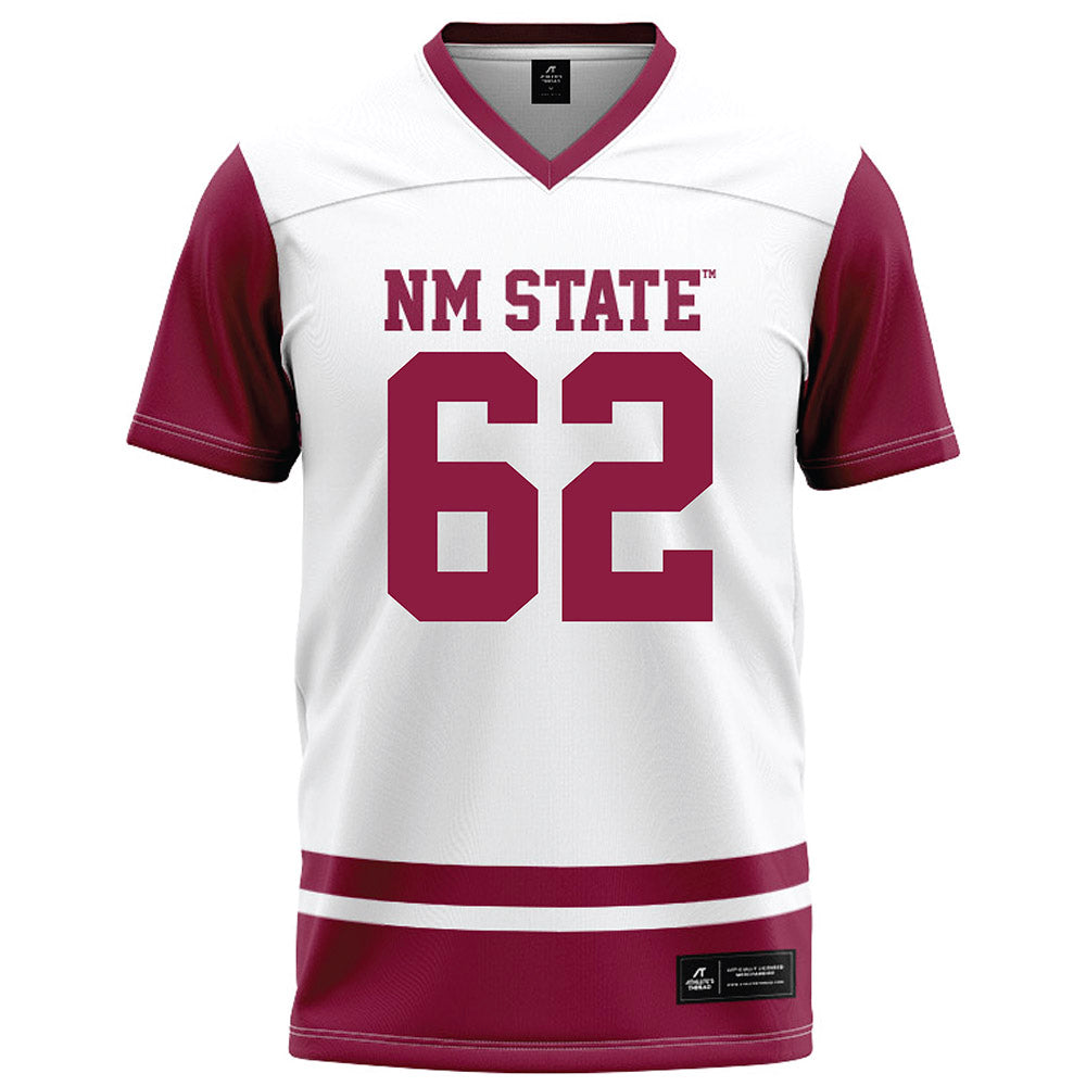 NMSU - NCAA Football : EZRA HENSLEY - White Football Jersey-0