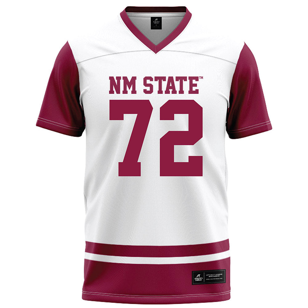 NMSU - NCAA Football : Merrick Becerra - White Football Jersey-0