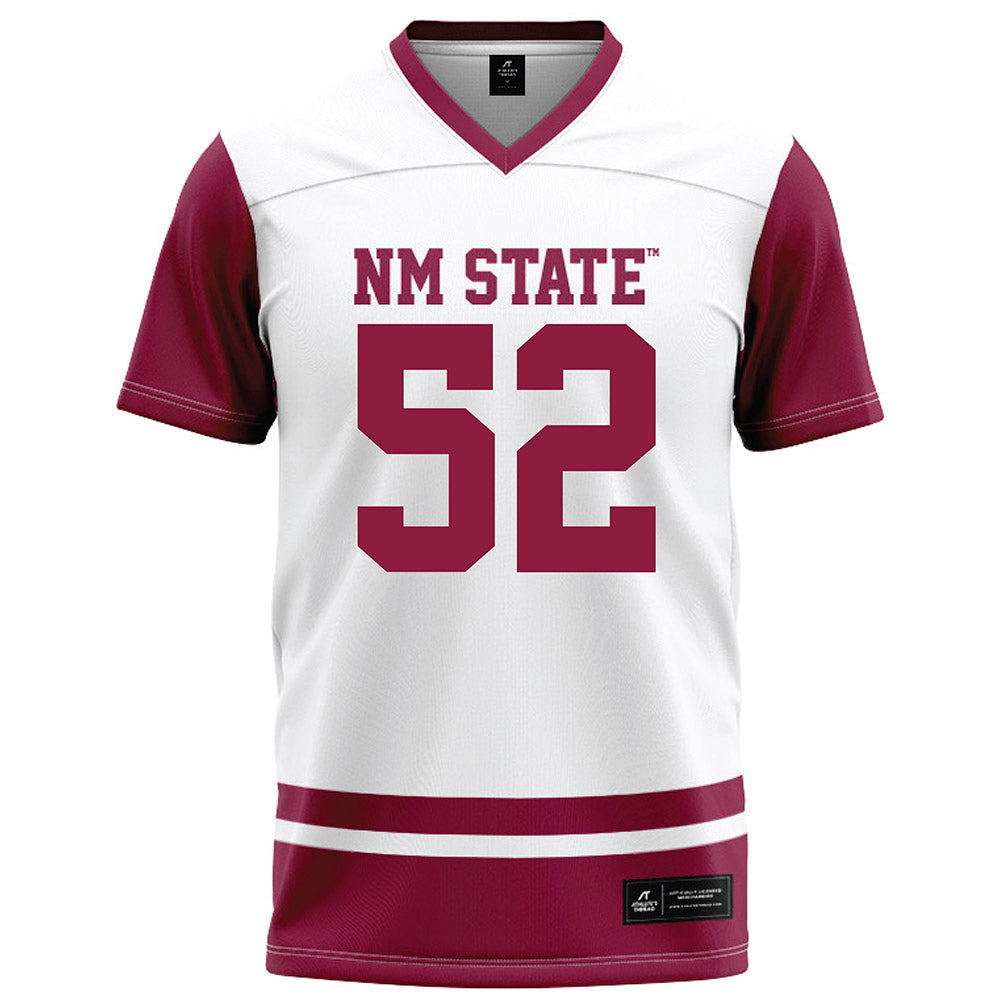 NMSU - NCAA Football : Joey Banegas - White Football Jersey-0
