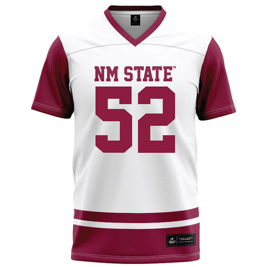 NMSU - NCAA Football : Joey Banegas - White Football Jersey-0