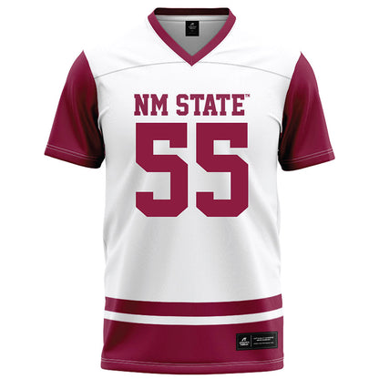 NMSU - NCAA Football : Makyi Lee - White Football Jersey-0