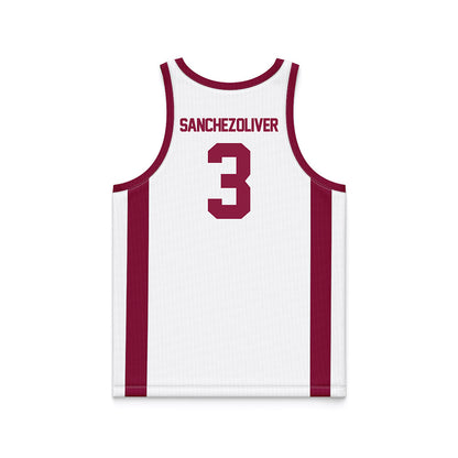 NMSU - NCAA Women's Basketball : Sianny Sanchez-Oliver - White Basketball Jersey