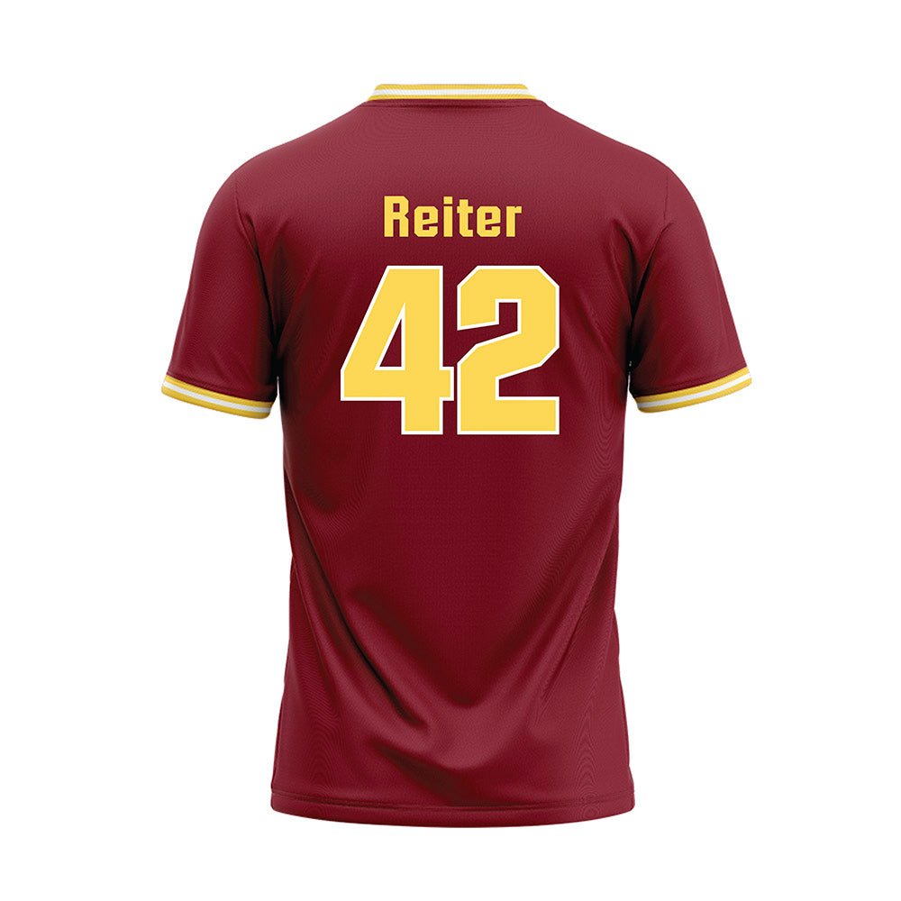 NSU - NCAA Baseball : Austin Reiter - Maroon Jersey-1