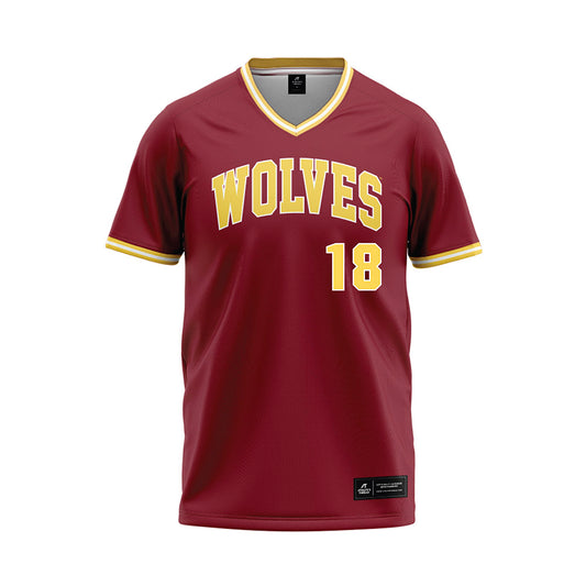 NSU - NCAA Baseball : Lance Behrens - Maroon Jersey-0