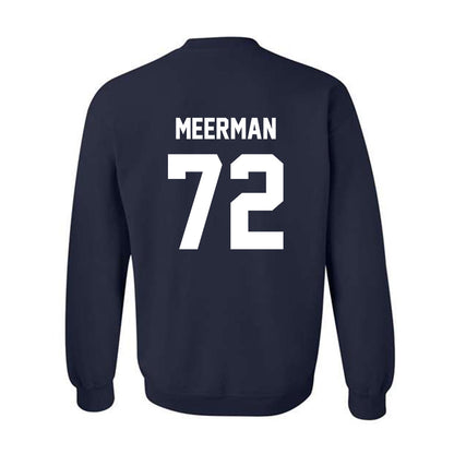AU - NCAA Men's Ice Hockey : Brett Meerman - Classic Fashion Shersey Crewneck Sweatshirt-1