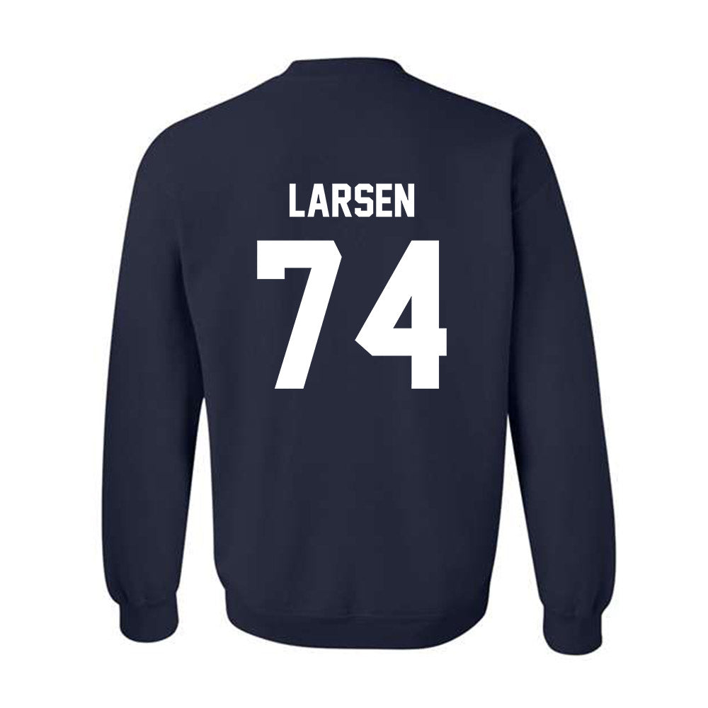 AU - NCAA Football : Josh Larsen - Classic Fashion Shersey Crewneck Sweatshirt-1