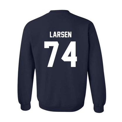 AU - NCAA Football : Josh Larsen - Classic Fashion Shersey Crewneck Sweatshirt-1