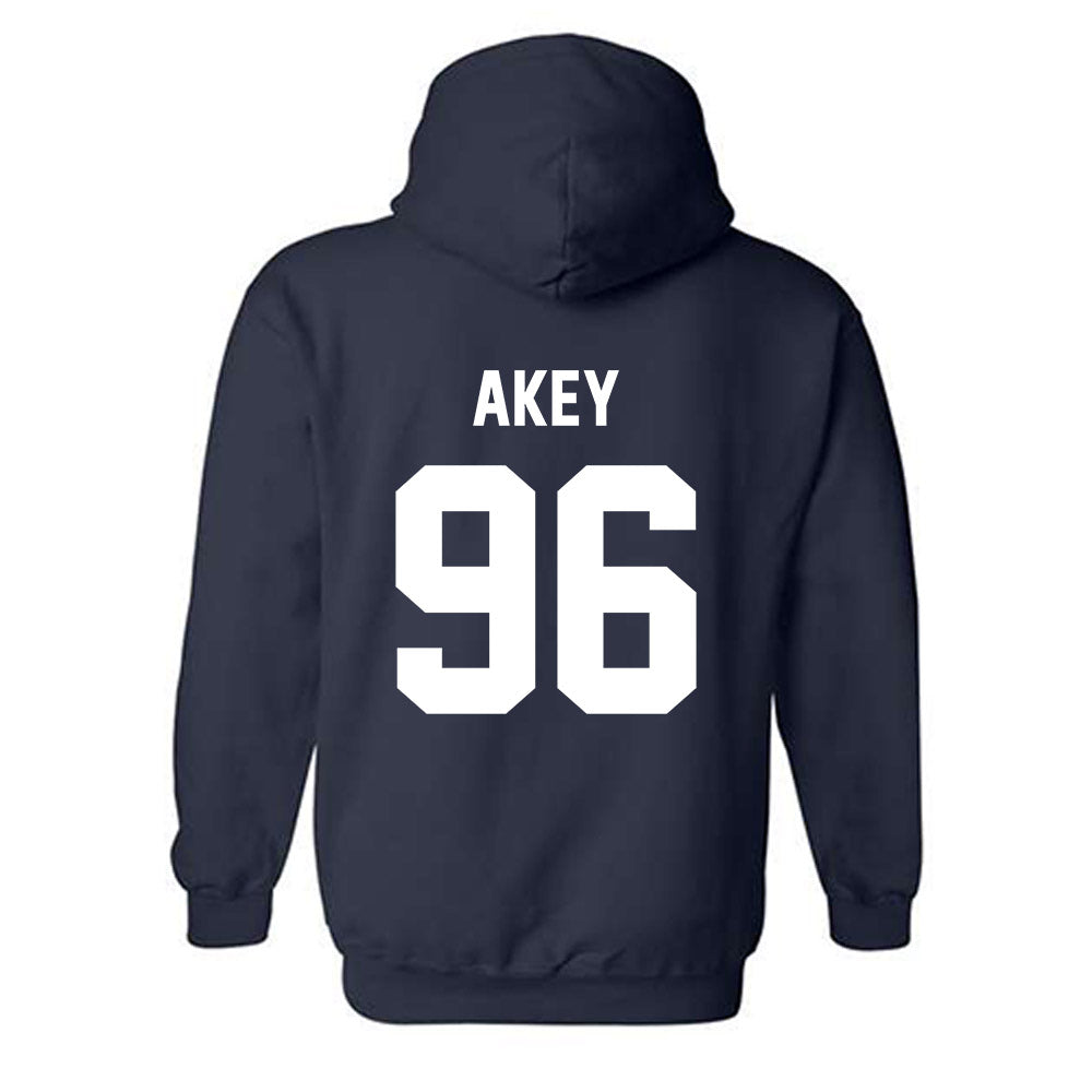 AU - NCAA Football : Connor Akey - Classic Fashion Shersey Hooded Sweatshirt-1