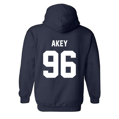 AU - NCAA Football : Connor Akey - Classic Fashion Shersey Hooded Sweatshirt-1