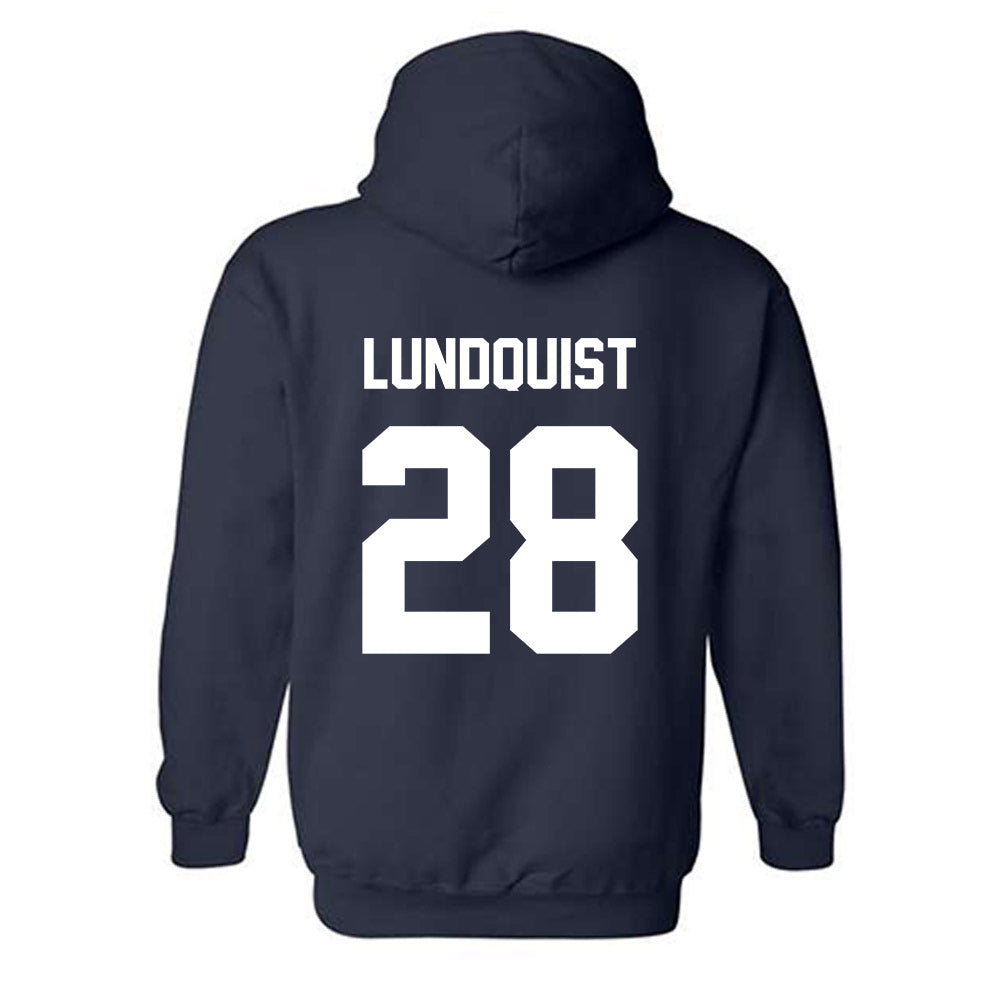 AU - NCAA Baseball : Jake Lundquist - Classic Fashion Shersey Hooded Sweatshirt-1