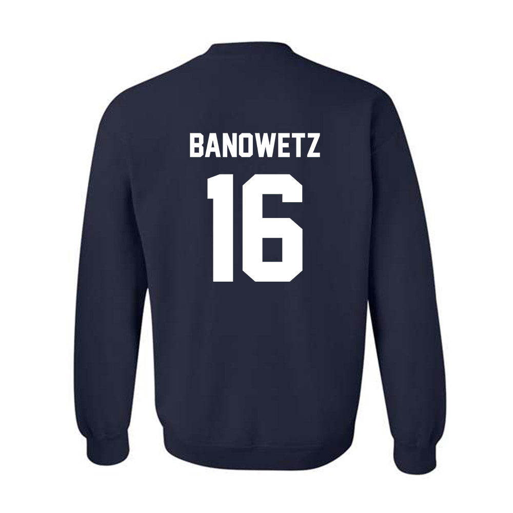 AU - NCAA Baseball : Nick Banowetz - Classic Fashion Shersey Crewneck Sweatshirt