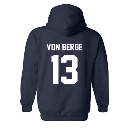 AU - NCAA Baseball : Logan Von Berge - Classic Fashion Shersey Hooded Sweatshirt