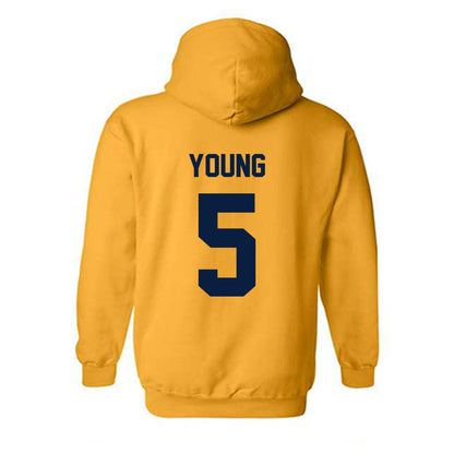 AU - NCAA Men's Ice Hockey : Easton Young - Classic Fashion Shersey Hooded Sweatshirt-1