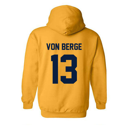 AU - NCAA Baseball : Logan Von Berge - Classic Fashion Shersey Hooded Sweatshirt