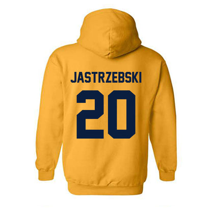 AU - NCAA Men's Ice Hockey : Jacob Jastrzebski - Classic Fashion Shersey Hooded Sweatshirt-1