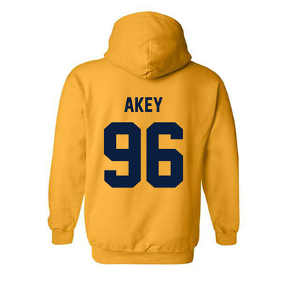 AU - NCAA Football : Connor Akey - Classic Fashion Shersey Hooded Sweatshirt-1
