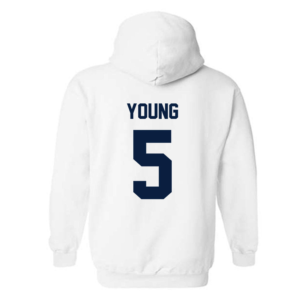 AU - NCAA Men's Ice Hockey : Easton Young - Classic Shersey Hooded Sweatshirt-1