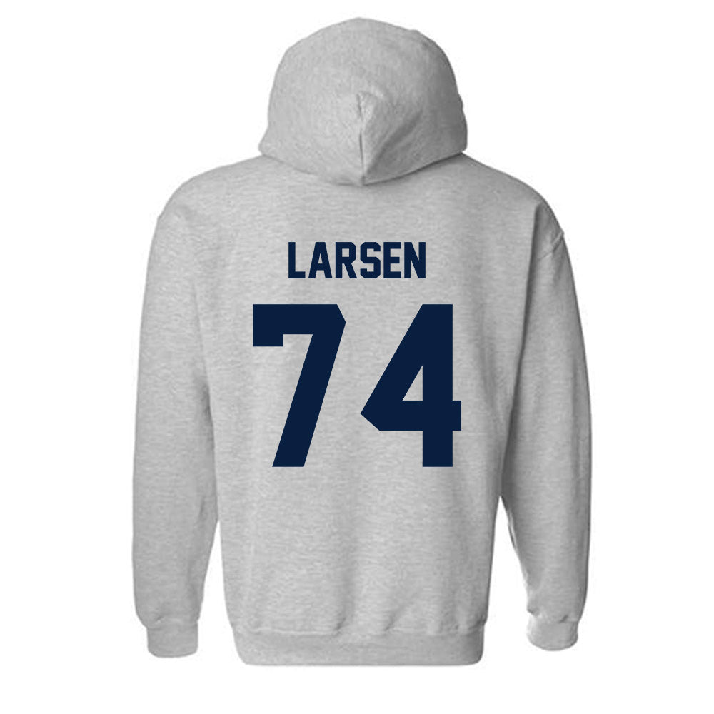 AU - NCAA Football : Josh Larsen - Classic Fashion Shersey Hooded Sweatshirt-1
