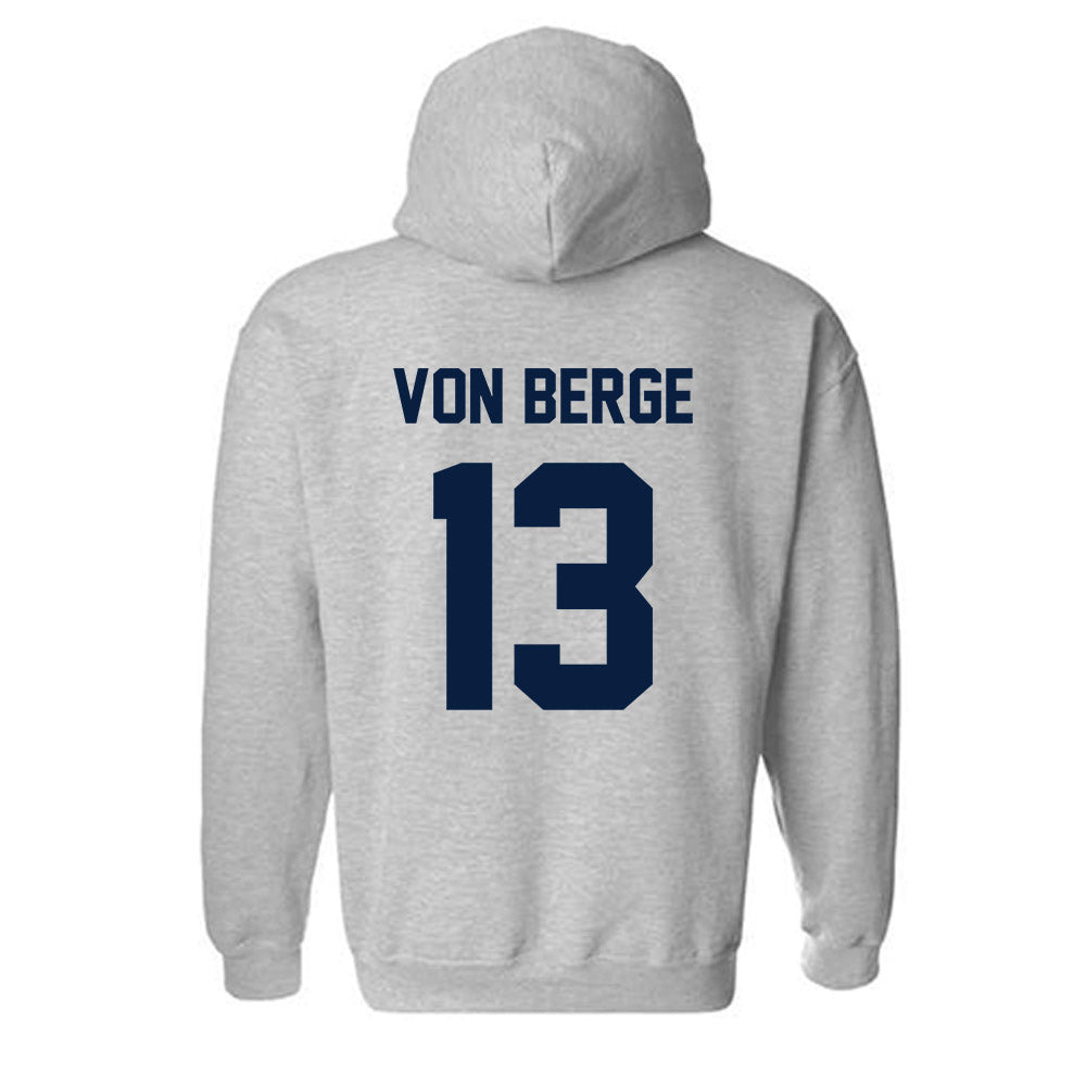 AU - NCAA Baseball : Logan Von Berge - Classic Fashion Shersey Hooded Sweatshirt