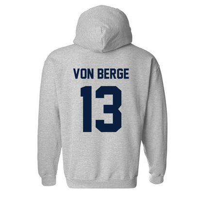 AU - NCAA Baseball : Logan Von Berge - Classic Fashion Shersey Hooded Sweatshirt